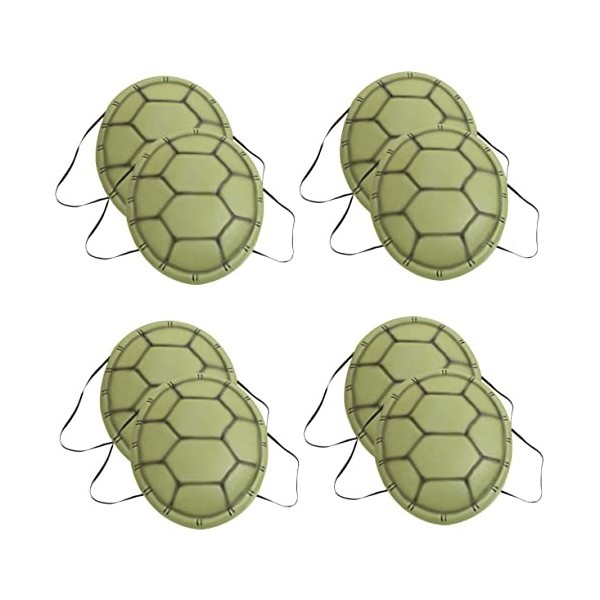 Toyvian 8 Pièces Simulé Carapace De Tortue Halloween Costume Costumes Pour Enfants Halloween Accessoires Tortue De Mer Costum