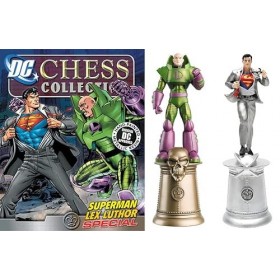 Figurine en résine Chess Collection Special Clark Kent & Lex Luthor