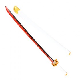 Rengoku Kyoujurou Katana De 104 Cm – Sabre Demon Slayer, Épée Demon Slayer Katana En Bois, Jouet Fait Main, Accessoire De Cos