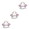 minkissy 4 Ensembles Corne De Vache Ensemble De Quatre Ensemble De Maquillage Pour Enfants Bandeau De Maquillage Fête Costumé