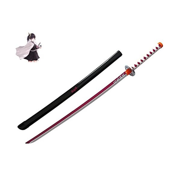 Épée De Samouraï en Bois 75/104cm Jouet Darme Katana Japonais pour Les Amateurs Danime,Jouets Daccessoires De Cosplay,dha