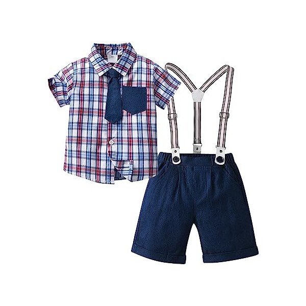 Xiaojiu Costume Enfant Garcon Mariage Tenue Mariage Garcon Gentleman,Ensemble Poupon Et Accessoires Costume Halloween Enfant 