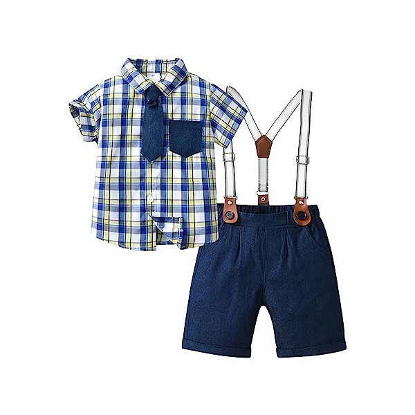 Xiaojiu Costume Enfant Garcon Mariage Tenue Mariage Garcon Gentleman,Ensemble Poupon Et Accessoires Costume Halloween Enfant 