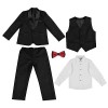 Xiaojiu Costume Enfant Garcon Mariage Tenue Mariage Garcon Gentleman,Ensemble Poupon Et Accessoires Costume Halloween Enfant 