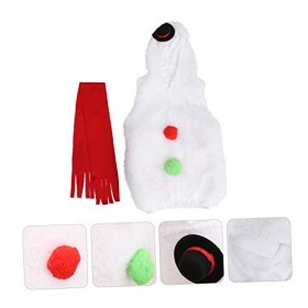ABOOFAN 2 Pièces Ensemble Costume De Noël Bébé Costume DHiver Robe Moulante Tenues De Jeu De Rôle Halloween Déguisement Dégu