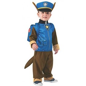 Rubies - La PatPatrouille- Déguisement luxe Chase Paw Patrol - Taille S- CS886981/S, Bleu
