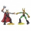 Marvel Avengers Bend and Flex, Figurines Flexibles Thor Vs. Loki de 15 cm, pour Enfants à partir de 4 Ans