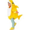 Rubies - Déguisement officiel Baby Shark avec musique - Taille 12-24 mois I-701702TOD, Jaune