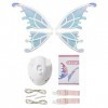 GuoQiao - Ailes de papillons électriques pour enfants, Halloween, cosplay, fête, accessoire de déguisement, aile de fée brill