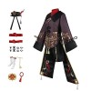 Abonda Genshin Impact Hutao Cosplay Style Chinois Cosplay Ensembles complets Hutao Costume Genshin Impact Deluxe Costumes Ani