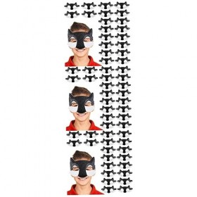 TOYANDONA 60 Pièces Visage Animaux Robe Décorations Pour Enfants Accessoire De Costume DOeil Accessoires De Mascarade Masque