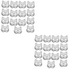 Toyvian 45 Pcs Masque Vierge De Pulpe Accessoires Bébé Artisanat Pour Adultes Masque De Chat Décor Enfants Masques Peints À L