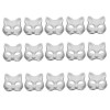 Toyvian 45 Pcs Masque Vierge De Pulpe Accessoires Bébé Artisanat Pour Adultes Masque De Chat Décor Enfants Masques Peints À L