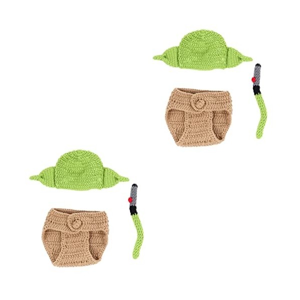 Kisangel 3 Ensembles Bébé Photographie Vêtements Nouveau-Né Tenue Enfants Tenues Bébé Vêtements Bébé Accessoires Photo Nouvea