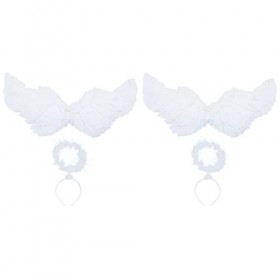 FRCOLOR 4 Ensembles Costume Performance Taille Photo Adulte Costumes Ailes Robe Tête Xcm Accessoires Enfants Performant Prop 