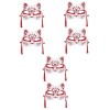 Toyvian 12 Pièces Noël Pour Les Renards Fête Visage Animal Femmes Kabuki Photo Accessoires Moitié Lumineux Mascarade Décor La