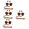 minkissy 2 Ensembles Accessoires De Cosplay De Queue DOreille DAnimal Faux Décor DHalloween Décor De Porte Oreilles De Ren