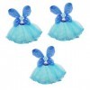 Holibanna 6 Pièces/Ensemble Papillon De Carnaval De Performance Pour Filles/Accessoires De Cosplay Robe Colorée De Fée DHall