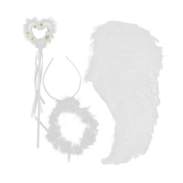 Toyvian 3 Ensembles De Fée Costumes Pour Enfants Baguettes Pour Adultes Ailes DAnge En Plastique Pour Enfants Accessoire Ail