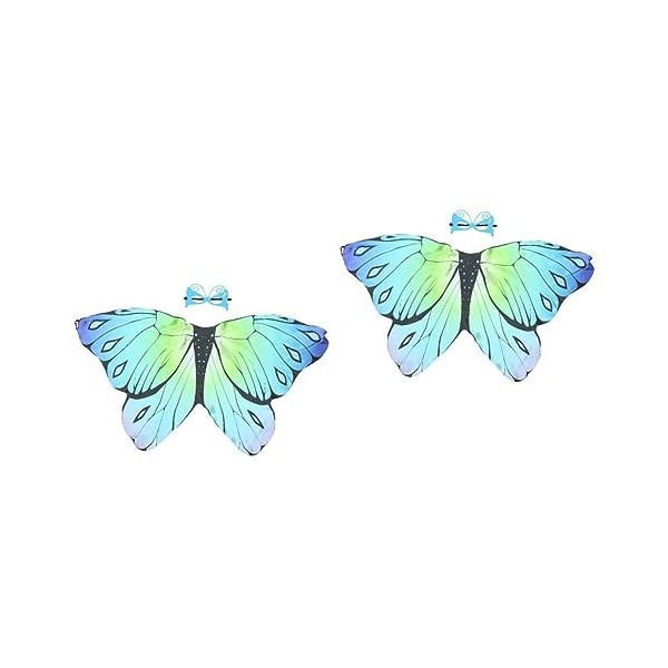 Toyvian 5 Ensembles Arc-En-Ciel Filles Et Festival Robe Masques Oeil Bleu Fée Enfants Photo Papillon Accessoires Cap Fantaisi