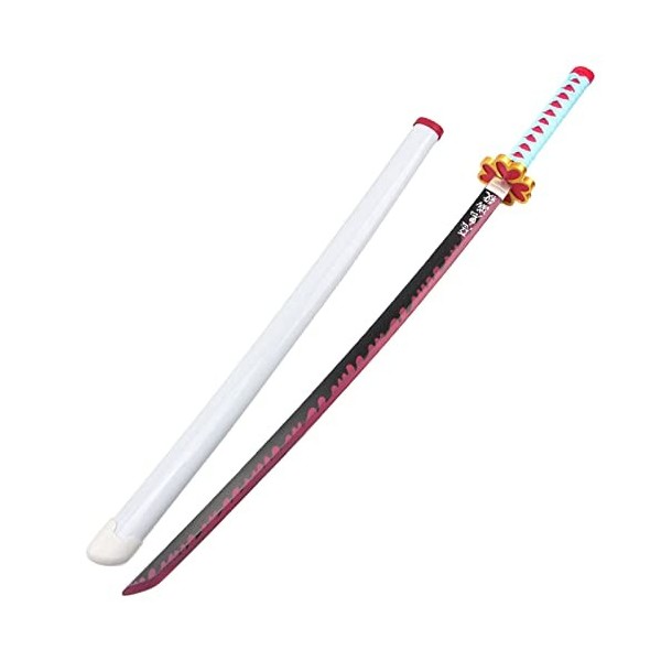 HASMI Anime Samouraï Katanas 76Cm/104Cm Lame En Bois Pour Démon de Slayer Cos, Accessoires DÉpée En Bois Jouets/Kochou Kanae