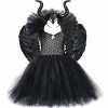 Hongsuny Filles Halloween diable robe avec accessoires enfants diable Halloween Costumes robe en tulle déguisement tenue sorc