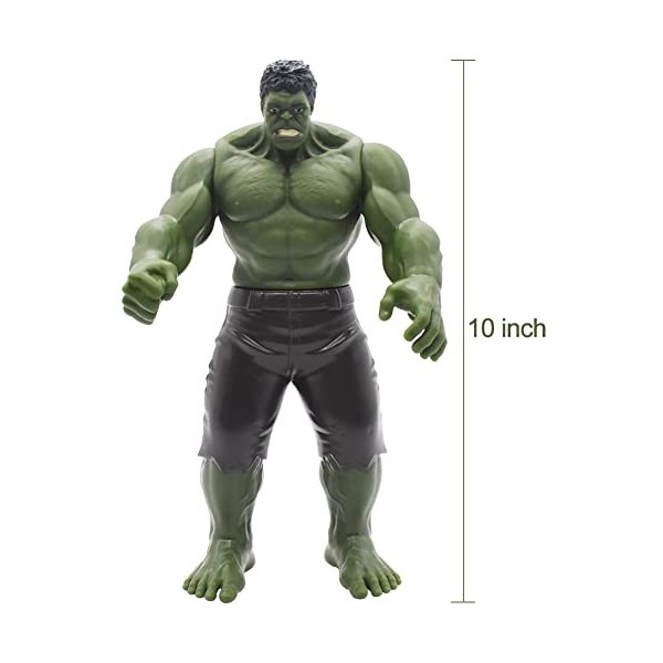 Hilloly Figurine Hulk, Marvel Avengers Titan Hero Series Figurine Jouet Hulk Blast Gear Deluxe - Figurine Hulk - 25 cm - Joue