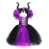 Hongsuny Filles Halloween diable robe avec accessoires enfants diable Halloween Costumes robe en tulle déguisement tenue sorc