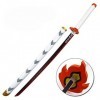 WFENG Épée Blade de Slayer Kuromon Tanjiro Cos Abs Abs Halloween Accessoires Katana Pour Des Accessoires de Rôle/The Hand Is 