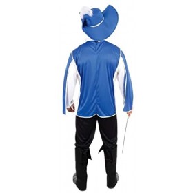 Ptit Clown re22715 - Déguisement de Mousquetaire Bleu Taille S/M