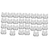ibasenice 45 Pièces Masque Vierge De Pulpe Décor À La Main Accessoires De Maquillage Accessoires DHalloween Masques De Chat 