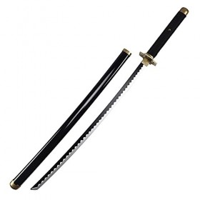 CRIPT 75Cm Épée en Bois, Modèle DÉpée Katana avec Fourreau, Accessoires DArmes en Bois, Adapté Aux Amateurs DAnime/B