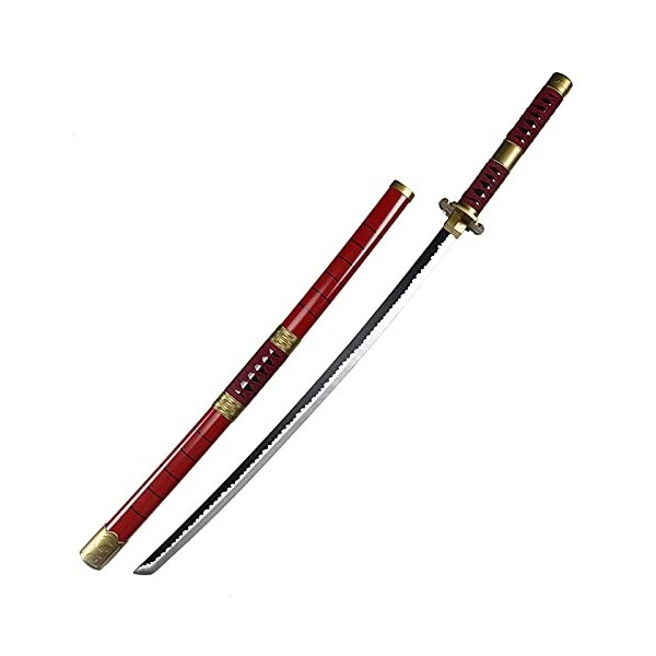 CRIPT 75Cm Épée en Bois, Modèle DÉpée Katana avec Fourreau, Accessoires DArmes en Bois, Adapté Aux Amateurs DAnime/B