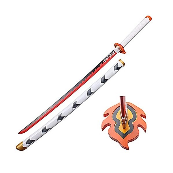 NIANXINN Katana À Collectionner, Épée de Samouraï En Bois de Bambou, Épée En Bois Cos, Katana Avec Gaine Accessoire DArme En