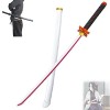 Épée à Lame de Tueur de démons avec Ceinture Noire, Accessoire de Jouet à Lame Multiple Cosplay Katanas,modèle darme 76cm/10