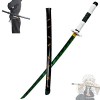 Épée à Lame de Tueur de démons avec Ceinture Noire, Accessoire de Jouet à Lame Multiple Cosplay Katanas,modèle darme 76cm/10