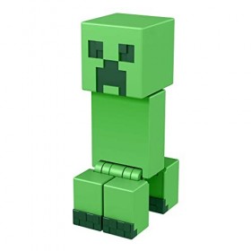 Minecraft - Figurine Creeper - Articulée - 1 Accessoire et 1 Pièce pour Fabriquer un Portail Inclus - Cadeau dès 6 ans, HFC33