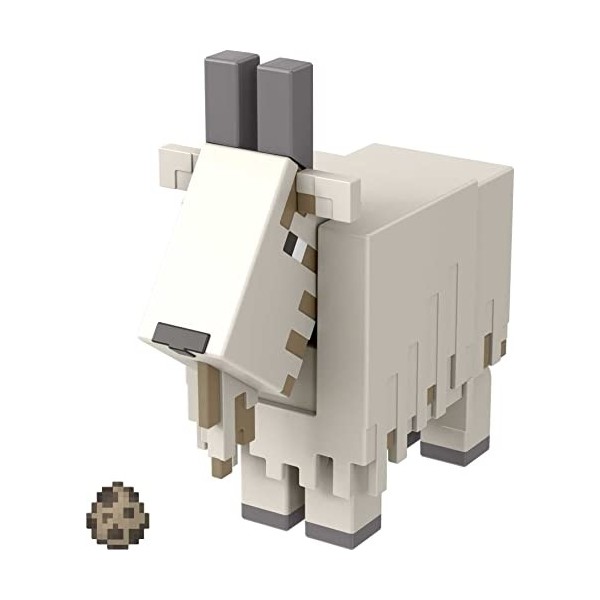 Minecraft - Figurine Creeper - Articulée - 1 Accessoire et 1 Pièce pour Fabriquer un Portail Inclus - Cadeau dès 6 ans, HFC33