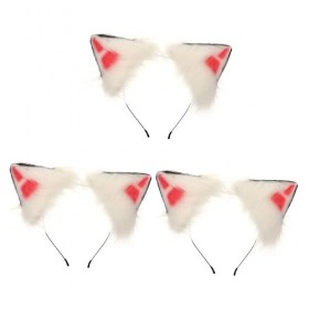 3 Pièces Animal Oreille Bandeau Partie Cosplay Coiffe Bandeau Animal Casque Cheveux Décorations Cheveux Cravates Cheveux Acce