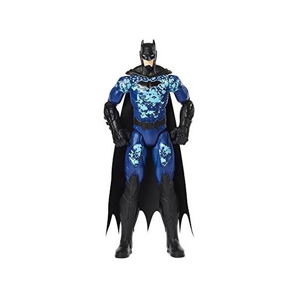 dc comics Batman 12-inch Bat-Tech Tactical Action Figure Blue Suit , for Kids Aged 3 and up