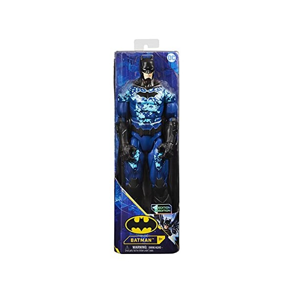 dc comics Batman 12-inch Bat-Tech Tactical Action Figure Blue Suit , for Kids Aged 3 and up