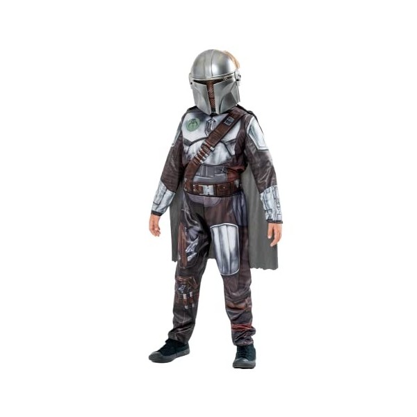 Rubies - Star Wars Officiel - Déguisement luxe The Mandalorian - Taille 5-6 ans