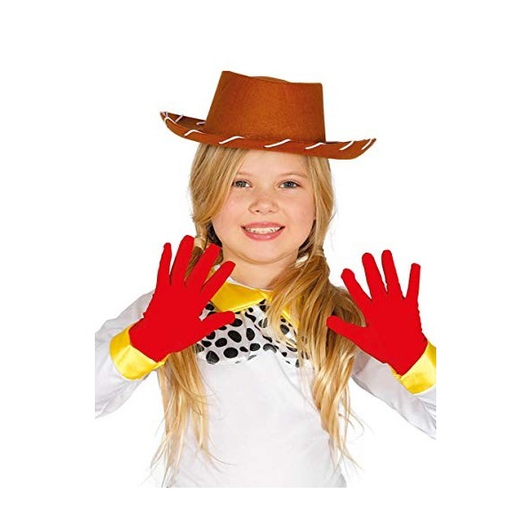 COOLMP Lot de 12 - Gants coeurts Rouges Enfant - Taille Unique - Accessoires de fête, Costume, déguisement, Jeux, Jouets