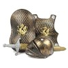 Armure de chevalier médiéval pour enfants – Costume darmure de guerrier rétro réglable pour Halloween – pour jeux de rôle, a