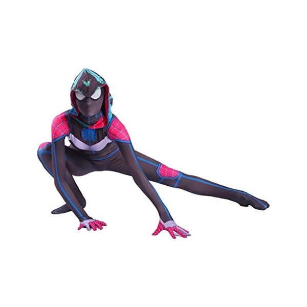 LIPUDAPP Filles Gwen Spiderman Costume Impression 3D Super-Héros Body Déguisement Adulte Combinaison Enfants Cosplay Collants