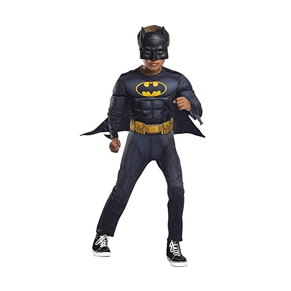 Costume Batman avec masque pour garçon Large noir