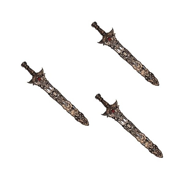 ibasenice Accessoires De Cosplay 10 Pièces Jouet De Maquillage Halloween Samouraï Pirate en Plastique Tai Kung Fu Cadeau pour