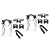 TOYANDONA 5 Ensembles Oreilles De Chat Queue Bandeaux Noirs Accessoires Pour Cheveux Noirs Tenue Costume De Costumes De Cospl