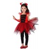 Costume de diable - déguisement - carnaval - Halloween - diable - démon - infernal - couleur rouge - fille - taille L - 6/7 a