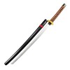 YDDZ Katana Japonais Adapté au Katana de Jeu de Rôle Anime Accessoires Darmes en Bois Fait Main Fans Danime Objets de Colle